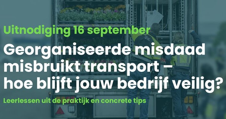 Bijeenkomst voor transporteurs en vervoerders in de sierteeltsector op 16 september 2025